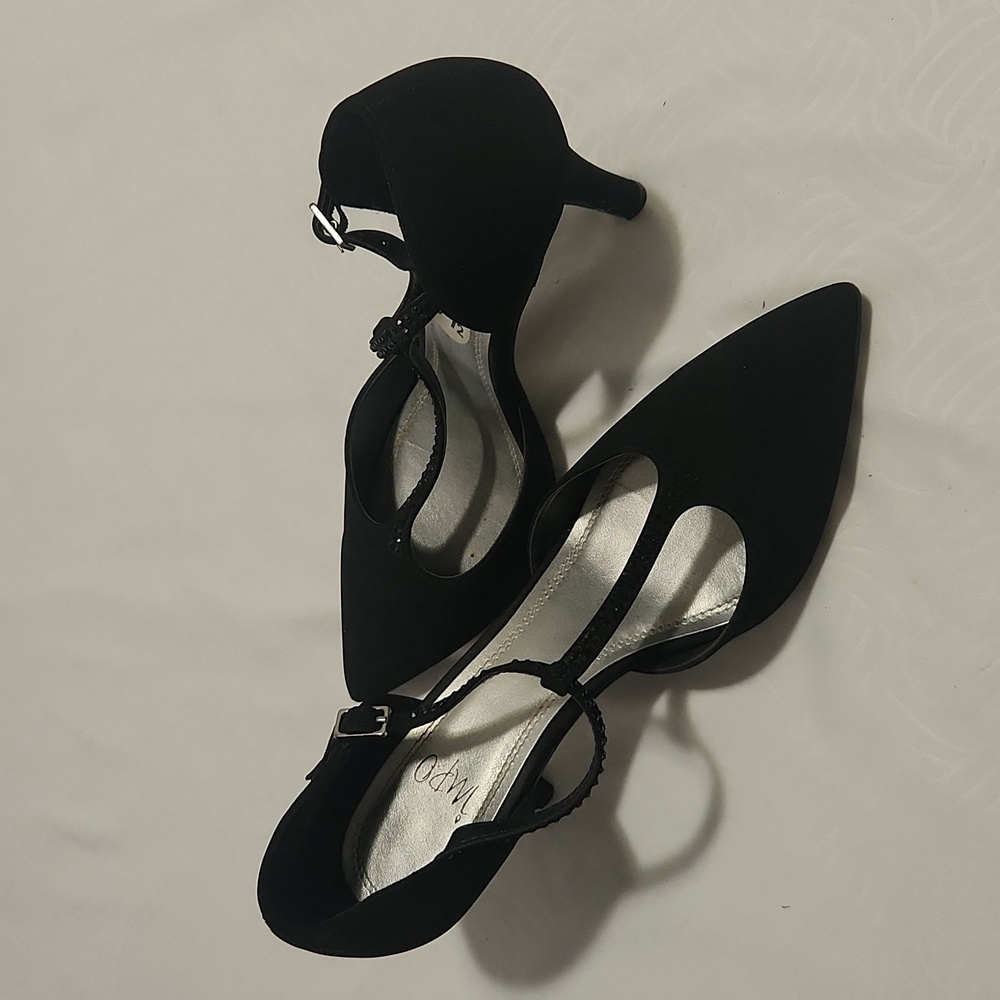 IMPO HEELS SHOES DRESS WOMANS BLACK SIZE 9.5 - Picture 5 of 9